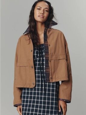 Pilcro The Lexie Cropped Workwear Jacket
